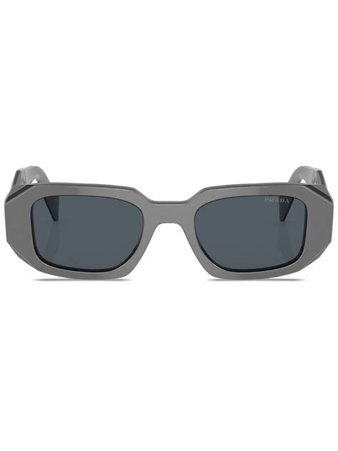 prada eyewear rectangular frame sunglasses|Prada sunglasses clear frame.